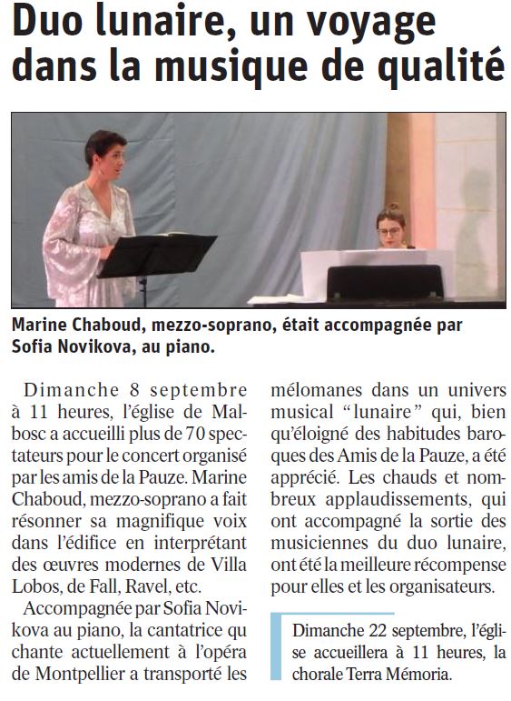 Article Malbosc Duo Lunaire